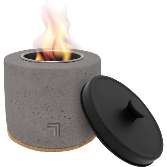 Sharper Image Tabletop Fire Pit Concrete w/ Snuffing Lid - Picture 4 of 4
